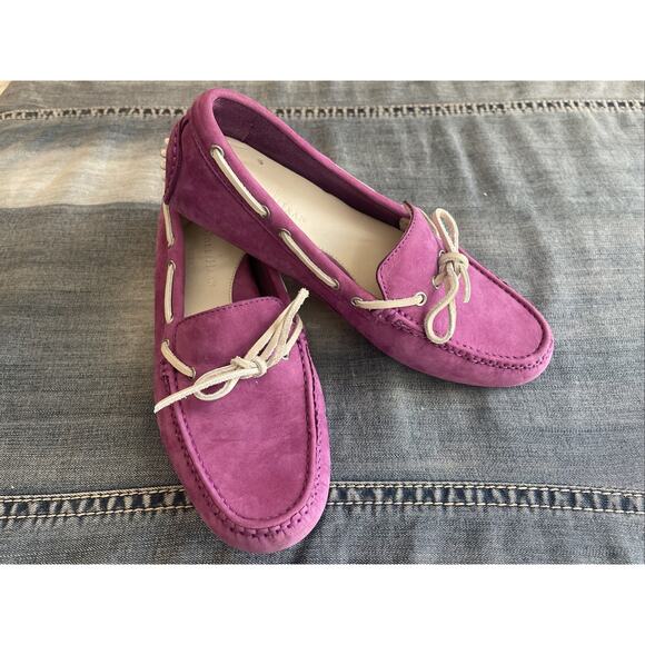 Cole Haan Womens Driving Garner Moccasins Size 6 B‎ Purple /Pink - Picture 1 of 7